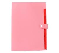 Document File Folder, Paper Organizer, Storage Pouch, 7 Pocket Expandable Design, Color Label Tabs, A4 Size 1 Pack, for School Home Office Receipts, 32,5 x 22,5 cm Blue Pink Purple Green
