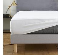 DODO - Alèse & Protège-Matelas Absorbant Blanc 140x190 cm - 100% Molleton de Coton 190g/m² - Ultra Doux - Drap Housse Bonnet 37 cm - Idéal Matelas Épais - Lavable 40°C