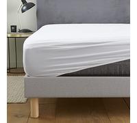DODO - Alèse Protège-Matelas Extra Imperméable 140x190 cm - 1 Face Molleton Coton 210 GR/m², 1 Face PVC - Traitement Anti-Rétrécissement Sanfor - Fixation Drap-Housse - Lavable en Machine à 40°C