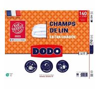 DODO Couette Champs de Lin 140 x 200 cm Blanc 450 g/m²