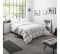 DODO - Couette Chaude 200x200 cm - Garnissage 70% Duvet de Canard Naturel - Anti-acariens Proneem d'origine végétale - Enveloppe 100% Percale de Coton - Lit 2 Personnes - Piquage Carreaux