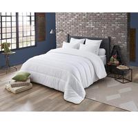DODO - Couette Chaude Noblesse 240 x 260 cm - Fibre Volupt'Air Aérienne | 400g/m² - Enveloppe Polycoton Résistante - Lit 2 Personnes - Piquage Lignes - Finition Biais - Lavable 40°C