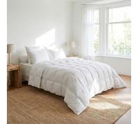 DODO - Couette Chaude Tradition 140 x 200 cm - 70% Duvet d'oie | Anti-acariens - Enveloppe Percale de Coton Supérieure - Piquage Carreaux cloisonnés - Lit 1 ou 2 Personnes - Lavable 40°C