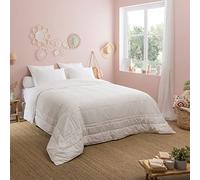 DODO - Couette Garnissage 100% Soie Légère 240 x 260 cm - pour Lit 2 Personnes - Ultra Douce - Enveloppe 100% Coton Percale Satinée - Garnissage Naturel 200g/m²