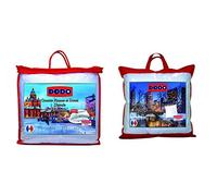 Dodo Couette Helsinki 10% Duvet DE Canard - Chaude - 220 x 240 cm & Oreiller Calgary Anti-ACARIENS 30% Duvet OIE ET Canard - MÉDIUM - 65 x 65 cm