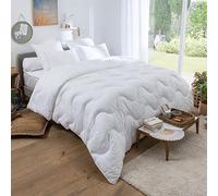 DODO - Couette Légère Feel Fresh 240x260 cm - Garnissage Fibre Creuse Siliconée 175g/m² - Confort hôtel - Enveloppe Coton & Tencel - Lit 2 Personnes - Piquage Vagues - Lavable 40°C