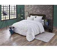 DODO - Couette Tempérée Amazonie 220 x 240 cm - Anti-acariens | Fibre Circul'Air Recy 300g/m² - Gonflante - Enveloppe Polyester - Lit 2 Personnes - Piquage Vagues - Lavable 40°C