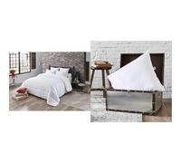 DODO | Couette Tempérée Anti-acariens 220x240 | pour lit 2 Personnes & |Lot de 2 Oreillers Anti-acariens 60x60 | Confort Médium | Oreiller Synthétique Amazonie | Gonflant Durable