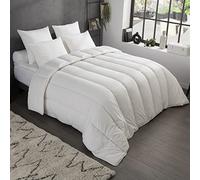 DODO - Couette Tempérée Micro Respirante 200x200 cm | Fibre Recy MicroRespi 250g/m² - Douce - Enveloppe Polyester - Lit 2 Personnes - Piquage Lignes - Lavable 40°C