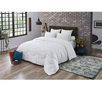DODO - Couette Tempérée Munchen 130 x 200 cm - Fibre Circul'Air Recy 275g/m² - Gonflante - Enveloppe Polyester - Lit 1 Personne - Piquage Vagues - Finition Biais - Lavable 40°C