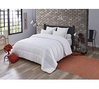 DODO - Couette Tempérée New York 220 x 240 cm - Fibre Circul'Air Recy 270g/m² - Douce - Enveloppe Polyester - Lit 2 Personnes - Piquage Lignes - Finition Biais - Lavable 40°C