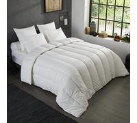 DODO - Couette Tempérée Nuits calmes 200x200 cm - Anti-acariens | Fibre SOFT'TOUCH 300g/m² - Ultra-Douce - Enveloppe Polyester - Lit 2 Personnes - Piquage Lignes - Lavable 40°C