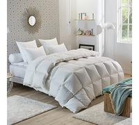 DODO - Couette Tempérée Tradition 140 x 200 cm - 50% Duvet de Canard | Anti-acariens - Enveloppe Percale de Coton Satinée - Piquage Carreaux cloisonnés - Lit 1 ou 2 Personnes - Lavable 40°C