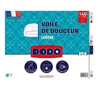 DODO - Couette ultra légère 100 g/m² - VOILE DE DOUCEUR - 140 x 200 cm - Blanc