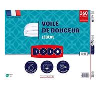 Dodo - Couette Ultra Légère 100 G/M² - Voile De Douceur - 240 X 260 Cm - Blanc