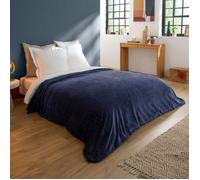 DODO - Couverture Polaire Extra Douce Coloris Bleu - 180 x 220 cm