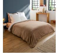 DODO - Couverture Polaire Extra Douce Coloris Taupe - 180 x 220 cm