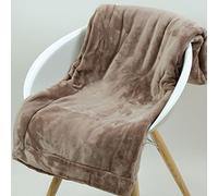 DODO - Couverture Polaire Extra Douce - Taupe 240x260 cm | 100% polyester microfibre - Douceur & Cocooning - Plaid pour Lit & Canapé - Chaud & Léger sans alourdir - Lavable 40°C