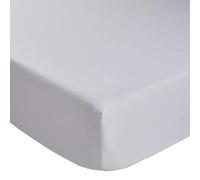 DODO - Drap Housse 140x190cm - Blanc - 100% Coton - Hygiène & Confort - Technologie Saniprotect - Bonnet 32 cm (Matelas jusqu'à 28 cm) - Lit 2 Personnes - Lavable 60°C