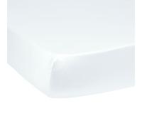 DODO - Drap Housse 90x200cm - Harmonie - Blanc - 100% Satin de Coton - Toucher Doux & Soyeux - Elégance intemporelle - Bonnet de 35 cm - Lit 1 Personne - Lavable 60°C