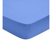DODO - Drap Housse Influence 90x200cm - Lazuli - Percale de Coton - Toucher Lisse & Doux - Élégance Intemporelle - Bonnet de 30 cm - Lit 1 Personne - Lavable 60°C
