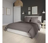 DODO - Housse de Couette 200x200cm - Influence - Granit - Percale de Coton - Toucher Doux - Élégance Intemporelle - Finition Bouteille - Lit 2 Personnes - Extra Easy Care - Lavable 60°C