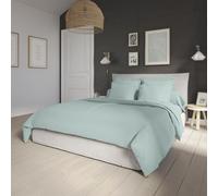 DODO - Housse de Couette 220x240cm - Influence - Glacier - Percale de Coton - Toucher Doux - Élégance Intemporelle - Finition Bouteille - Lit 2 Personnes - Extra Easy Care - Lavable 60°C