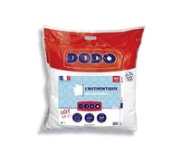 DODO L’AUTHENTIQUE - Lot de 2 oreillers 60 x 60 cm - Blanc