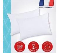 Lot de 2 Oreillers DODO - Tendance - 50 x 70 cm - Blanc