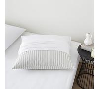 DODO - Lot de 2 Protège oreillers - Absorbant - Blanc 65x65 cm | Anti-acariens d'origine végétale & Anti-rétrécissement Sanfor - Molleton 100% Coton - Carré - Lavable 40°C