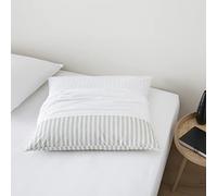 DODO - Lot de 2 Protège-oreillers - Absorbant Blanc - Format Carré 65x65 cm - Traitement Anti-rétrécissement Sanfor - 100% Coton - Doux et Silencieux - Lavable 60°C