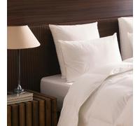 DODO - Oreiller Alpage - Soutien Medium (Dos) - Duvet de Canard, Laine & Plumettes Naturel - Gonflant -Thermorégulation - Enveloppe 100% Percale de Coton - Finition Passepoil Blanc - Lavable 30°C
