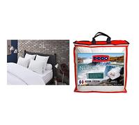 Dodo Oreiller MÉMOFORME - Ergonomique - 60 x 60 cm, Blanc & Couette Niagara Anti-ACARIENS TEMPÉRÉE