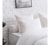 DODO - Oreiller Memory Mix 50x70 cm - Très Ferme - Enveloppe 100% Coton Percale - Garnissage 60% Flocons Mousse à Mémoire de Forme, 40% Fibre Polyester en Boules - Lavable à 40°C