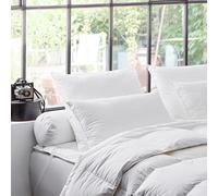 DODO - Oreiller Naturel 50x75 cm - Anti-Acariens - Enveloppe 100% Coton Percale - Garnissage 90% Duvet de Canard, 10% Plumettes - Moelleux - Lavable en Machine à 40°C
