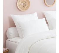 DODO - Oreiller Toucher Duvet 50x75 cm - Soutien Ferme (Côté) - 100% Polyester Fibre Micro Résiliente - Fibre résiliente - Enveloppe 100% Percale de Coton - Lavable 40°C