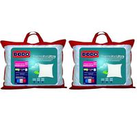 DODO | Oreiller Ultra Gonflant 60x60 | Confort Moelleux | Oreiller Maxiconfort Thermolite Ultra | Doux et Fibre Recy Fabriqué en France | Lavable en Machine à 40°c (Lot de 2)