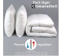 DODO - Pack Climarelle® Thermorégulation couette LEGERE + oreiller - 240 x 260 cm