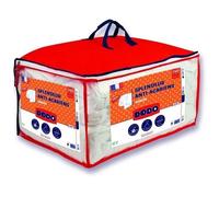DODO Pack Couette chaude anti-acariens 220x240 cm + 2 oreillers 60x60 cm - Splendeur - Garnissage 100% volupt'air 350gr/m² - Bl