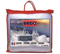 DODO Pack COUNTRY 240x260cm - 1 couette chaude 240x260cm et 2 oreillers 60x60cm blanc