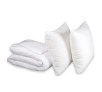 DODO - Protection Active - Couette 4 Saisons 140x200cm + 1 Oreiller 60x60cm | Soutien Medium - Anti-acariens - Fibre THERMOCONFORT Bien-être 175+300g/m² - Enveloppe 100% Coton - Lavable 40°C