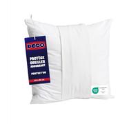 DODO - Protège-Oreiller Protect'Or 60x60 cm - pour Oreiller Carré - Protection Literie - Finition Portefeuille - en 98% Coton Molleton Doux - Lavable en Machine à 40°C