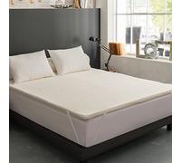 DODO - Surmatelas 3 cm Memoryflex Blanc 160x200 cm - Mémoire de Forme Végétale - Soutien Morphologique & Confort Cocooning sur-Mesure - Housse Stretch avec Zip Déhoussable Lavable 30°C