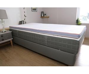 DODO - Surmatelas - Confort Équilibré 160 x 200 cm - Mémoire de Forme | Effet Latex - Ergonomique - Enveloppe Housse Stretch - Finition Bande d'aération 3D - Lavable 40°C