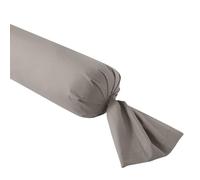 DODO - Taie de traversin 160cm - Influence - Fumée - Percale de Coton - Toucher Lisse & Doux - Élégance Intemporelle - Finition Parement de 5 cm - Extra Easy Care - Lavable 60°C