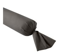 DODO - Taie de traversin 160cm - Influence - Granit - Percale de Coton - Toucher Lisse & Doux - Élégance Intemporelle - Finition Parement de 5 cm - Extra Easy Care - Lavable 60°C
