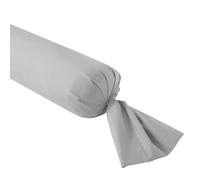 DODO - Taie de traversin 160cm - Influence - Pierre - Percale de Coton - Toucher Lisse & Doux - Élégance Intemporelle - Finition Parement de 5 cm - Extra Easy Care - Lavable 60°C