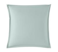 DODO - Taie d'oreiller 50x75cm - Influence - Glacier - Percale de Coton - Toucher Lisse & Doux - Élégance Intemporelle - Finition Volant Plat 2,5 cm - Extra Easy Care - Lavable 60°C