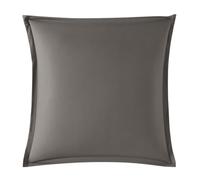 DODO - Taie d'oreiller 60x60cm - Influence - Granit - Percale de Coton - Toucher Lisse & Doux - Élégance Intemporelle - Finition Volant Plat 2,5 cm - Extra Easy Care - Lavable 60°C