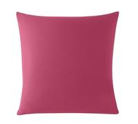 DODO - Taie d'oreiller 65x65cm - Studio - Fuchsia - 100% Coton - Uni Intemporel - Douceur & Légèreté - Respirant - Finition Moderne sans Volant - Lavable 60°C